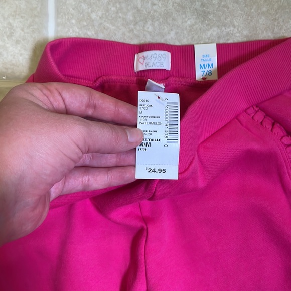 BNWT Children’s Place Pink Joggers Medium 7/8 - Picture 8 of 8
